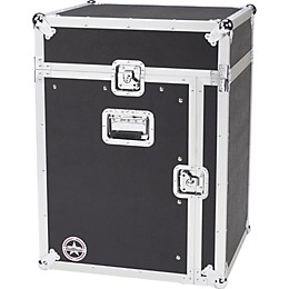 Road Runner Slant Mixer Rack Case/Vertical Rack Black 12 Sp