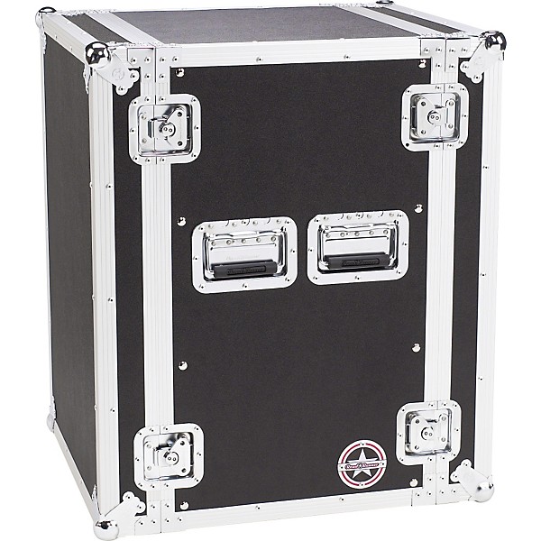 Road Runner Deluxe 16U Amplifier Rack Case Black
