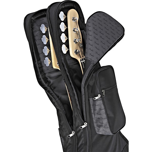 Open Box Fender Deluxe Double Electric Bass Guitar Gig Bag Black