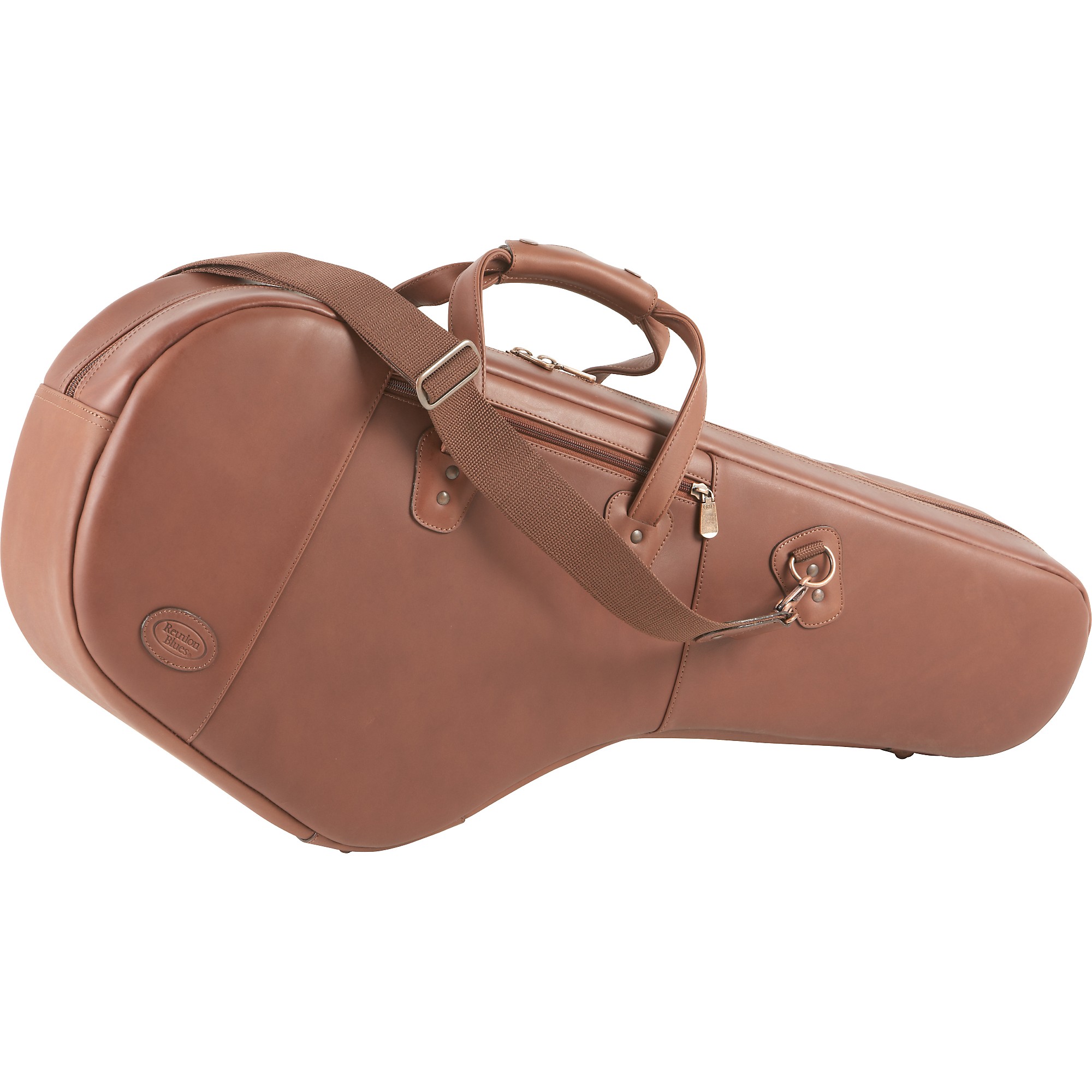 Reunion Blues サックスケース 本革 ブラウン Reunion Blues Leather Alto/Soprano Double Saxophone Bag Burgundy