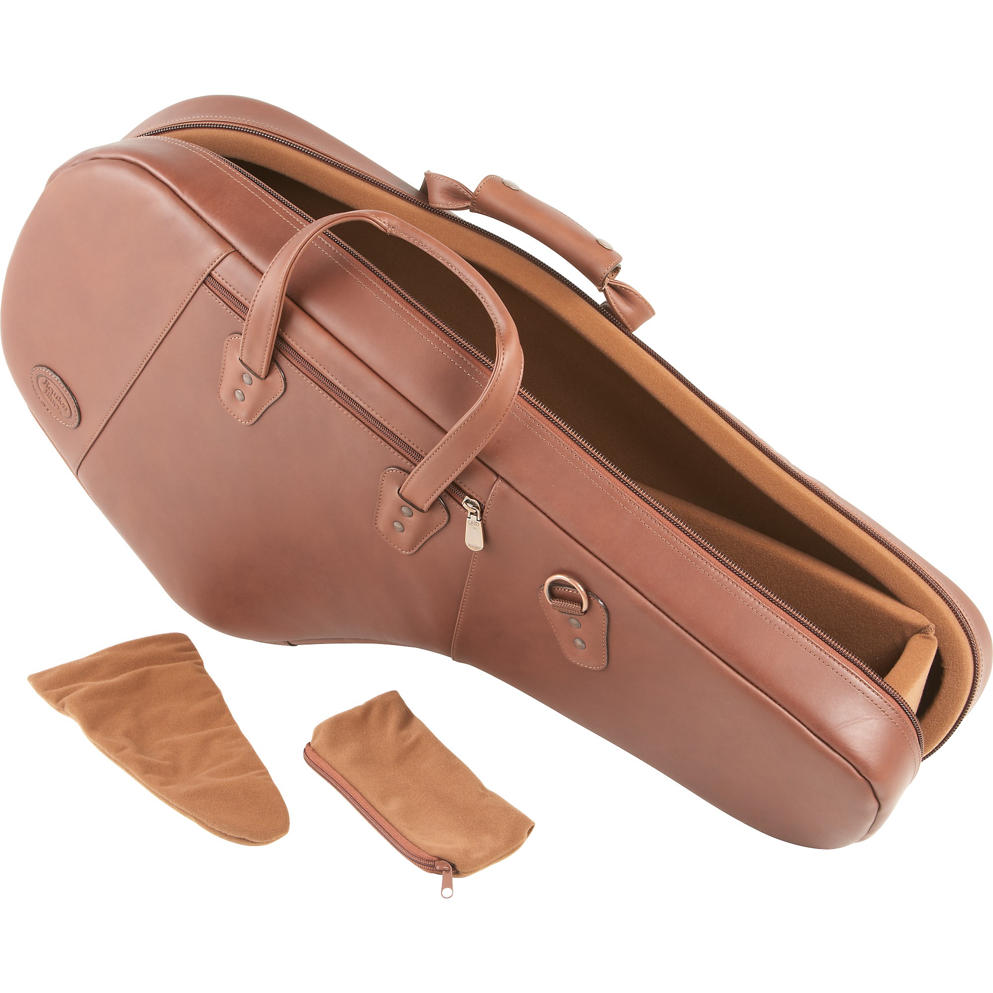 Reunion Blues Leather Alto/Soprano Double Saxophone Bag Burgundy