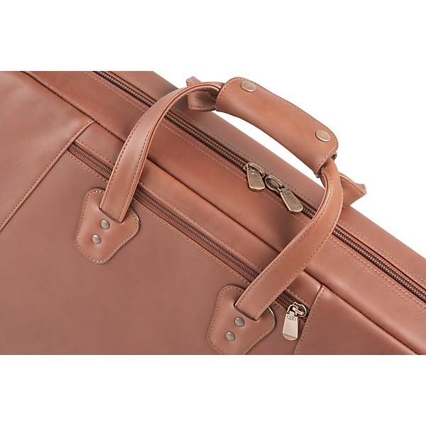 Reunion Blues Leather Alto/Soprano Double Saxophone Bag Burgundy