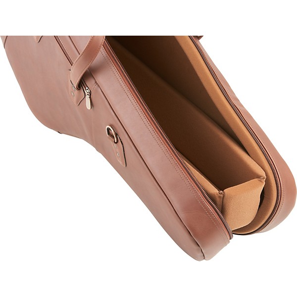 Reunion Blues Leather Alto/Soprano Double Saxophone Bag Burgundy