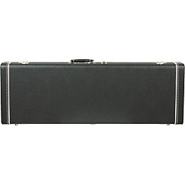 Open Box Fender Jazzmaster Hardshell Case Level 1 Black Black Plush Interior