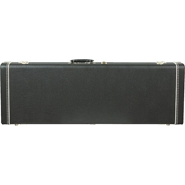 Open Box Fender Jazzmaster Hardshell Case Level 2 Black, Orange Plush Interior 190839054616