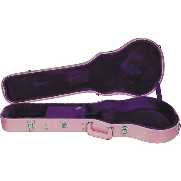 Open Box Daisy Rock Cotton Candy Pink Hardshell Guitar Case for Rock Candy and Stardust Series Level 1