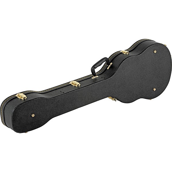 Open Box Musician's Gear Electric Bass Case Violin Shaped Level 1 Black