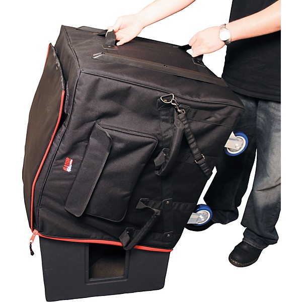 Gator Rolling Subwoofer Bag Black 25"X24"X22"
