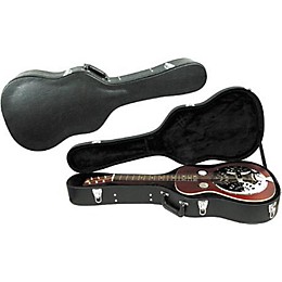 Open Box Musician's Gear Deluxe Archtop Hardshell Squareneck Guitar Case Level 1 Black