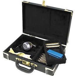 Musician's Gear Hardshell Harmonica Case Black