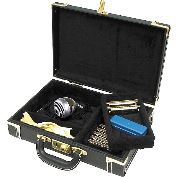 Musician's Gear Hardshell Harmonica Case Black