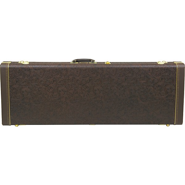 Fender Deluxe Tooled Western Strat/Tele Guitar Case Brown Black