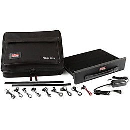 Open Box Gator GPT-PWR Powered Pedal Tote Pedal board with Carry Bag Level 2 Black 194744323461