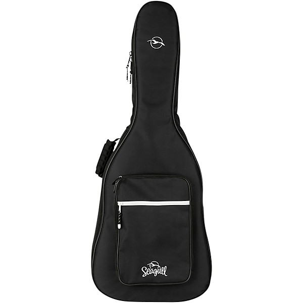 Open Box Seagull Embroidered Logo Guitar Gig Bag Level 1 Black Dreadnought