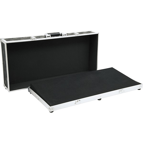 Open Box Coffin Case Black Kross SK-110B Pedal Board Skull-Plated