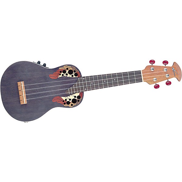 Applause UAE20-5EB Deluxe Acoustic-Electric Soprano Ukulele Black Stain