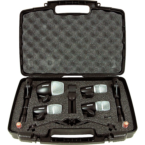 Shure Drum Mic Package with Cable and Boom Stands