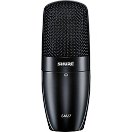 Shure SM27SC Condenser Mic w Cable and Stand 2 Pk