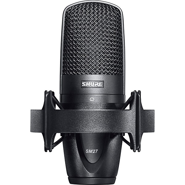 Shure SM27SC Condenser Mic w Cable and Stand 2 Pk