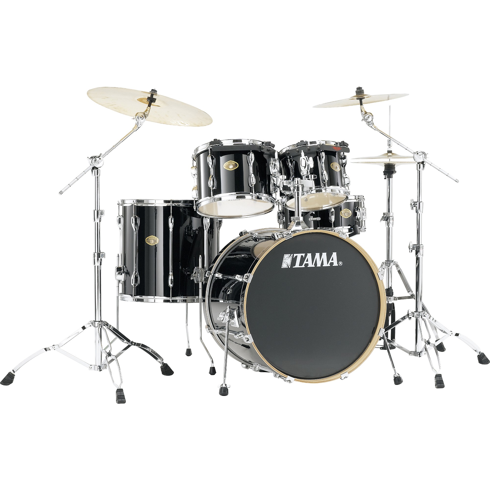 TAMA Rockstar 5-piece Drum Set with Meinl Cymbals Black | Guitar