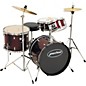 Pulse 4-Piece Junior Drum Set with Cymbals Wine Red