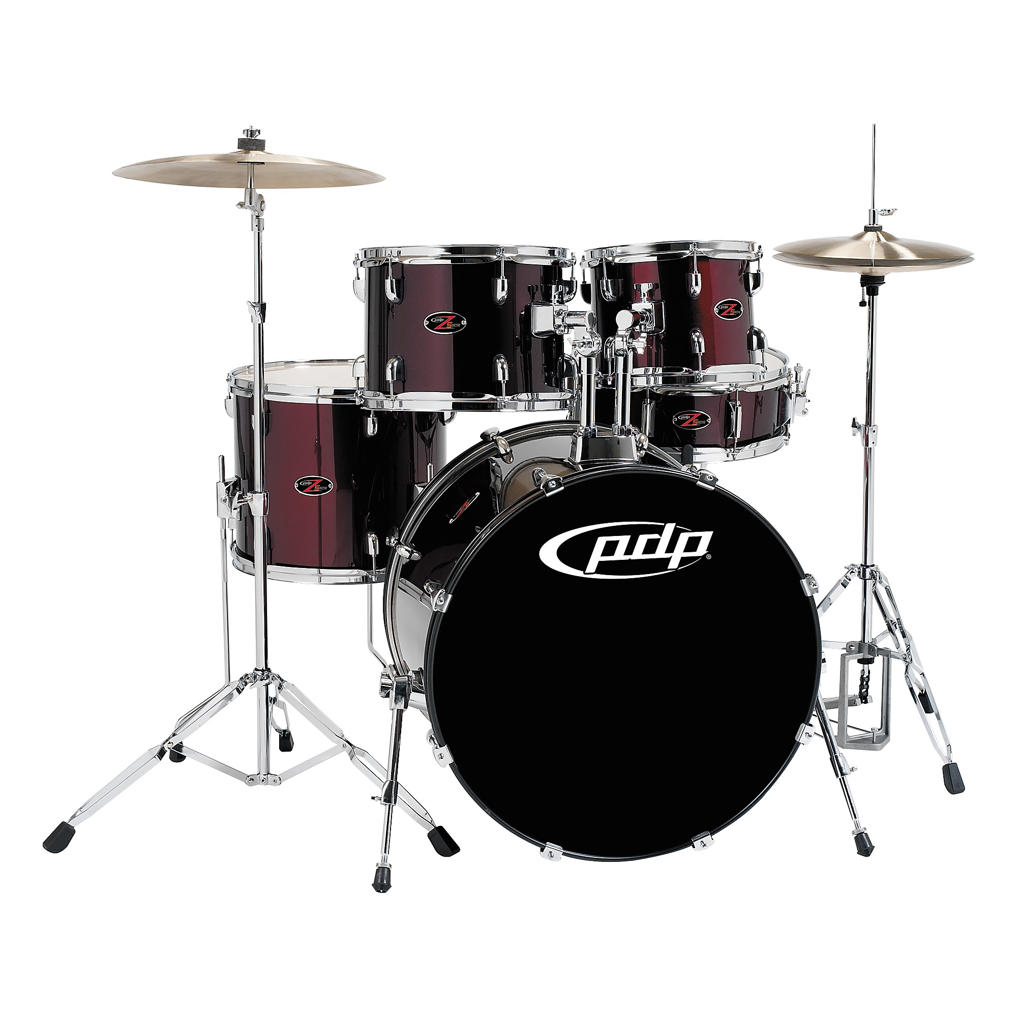 PDP by DW Z5 5-Piece Drum Set with Cymbals Black Cherry | Guitar