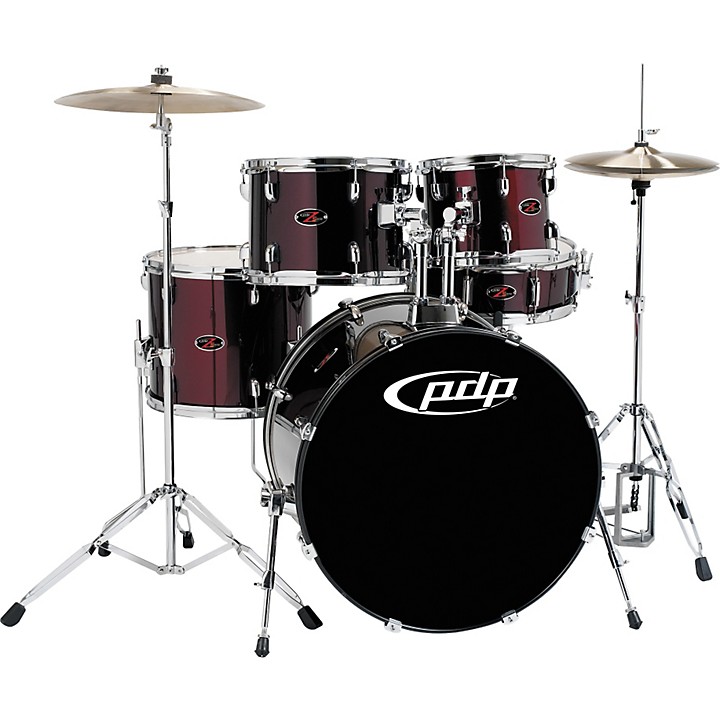 PDP by DW Z5 5-Piece Drum Set with Cymbals Black Cherry | Guitar
