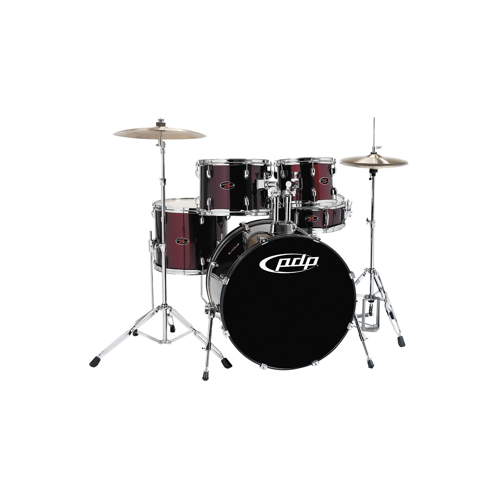 PDP by DW Z5 5-Piece Drum Set with Cymbals Black Cherry