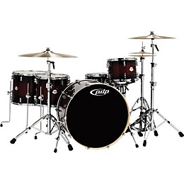 PDP by DW Platinum 5 Piece Rock Shell Pack Titanium to Black Fade