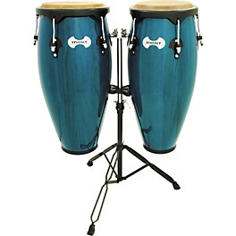 Toca Synergy Conga Set with Stand Transparent Black Toca Synergy Conga Set with Stand Blue