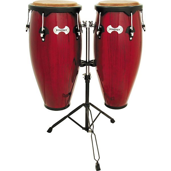 Open Box Toca Synergy Conga Set with Stand Level 1 Red