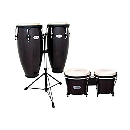 Toca Synergy Conga Set with Stand and Bongos Transparent Black Toca Synergy Conga Set with Stand and Bongos Transparent Black