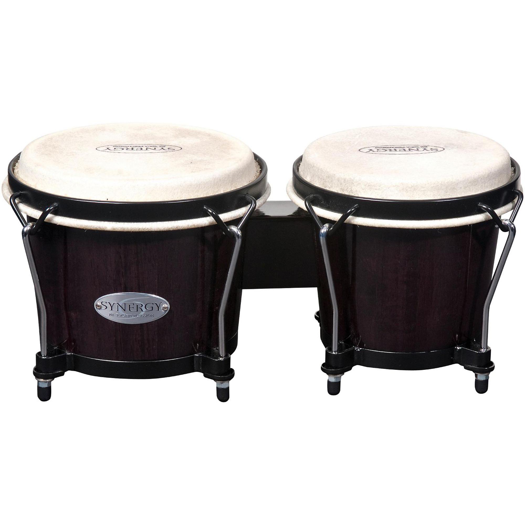 Toca Synergy Conga Set with Stand and Bongos Transparent Black