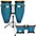 Toca Synergy Conga Set with Stand and Bongos Transparent Black Toca Synergy Conga Set with Stand and Bongos Blue