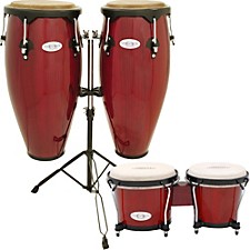 全国宅配無料 Bongos and Stand with Set Conga Synergy Toca | Center Guitar パーカッション・打楽器