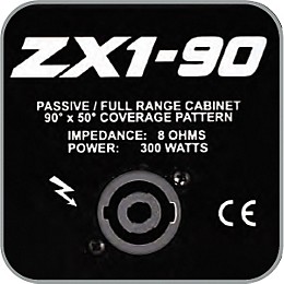 Electro-Voice ZX1-90 8" 200W Passive PA Speaker Black