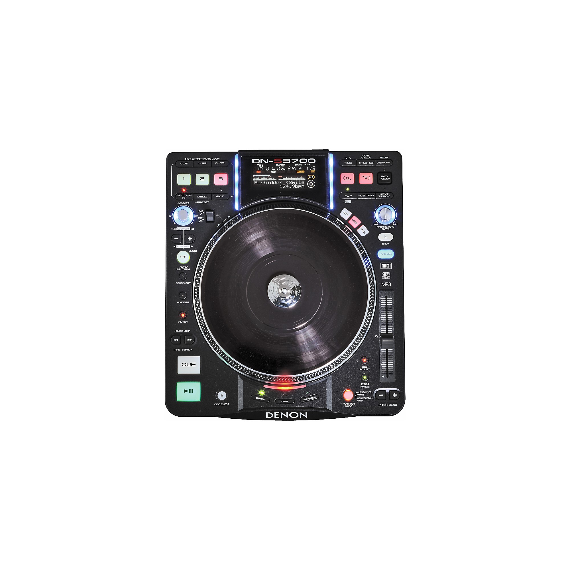 Denon DJ DN-S3700 Digital Turntable Media Player and Controller