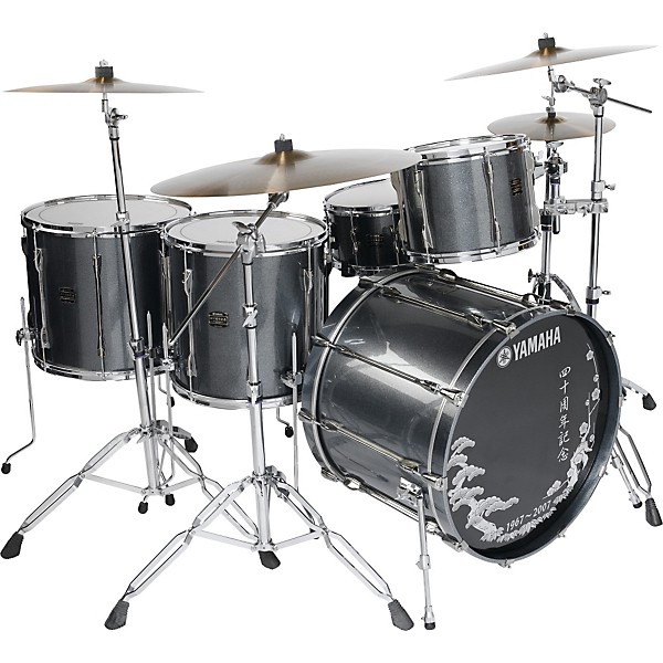 Yamaha 40th Anniversary Temple Silver 5-Piece Shell Pack