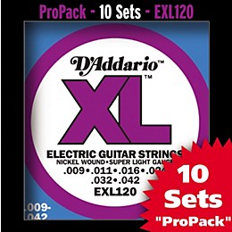 D'Addario EXL120-10P With Free 20' Custom Pro Instrument Cable