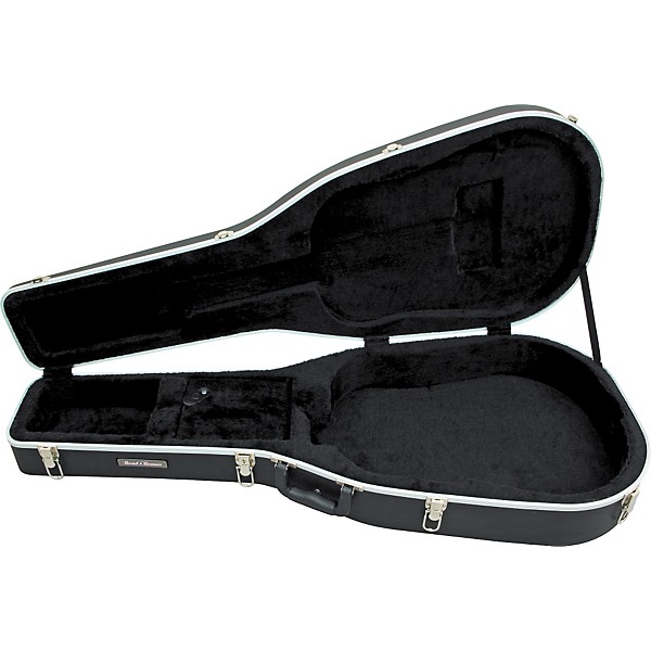Road Runner Vintage Style Dreadnought Molded Guitar Case Black dreadnought