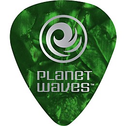 D'Addario Planet Waves 25 Standard Celluloid Picks Xtra Heavy Black Pearl