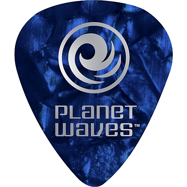 D'Addario Planet Waves 100 Standard Picks Celluloid Heavy Black Pearl