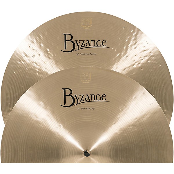 MEINL Byzance Thin Hi-hat Cymbals 14 in.