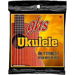 GHS 10 SET Standard Ukulele Clear Nylon Strings Hawaian D Tuning