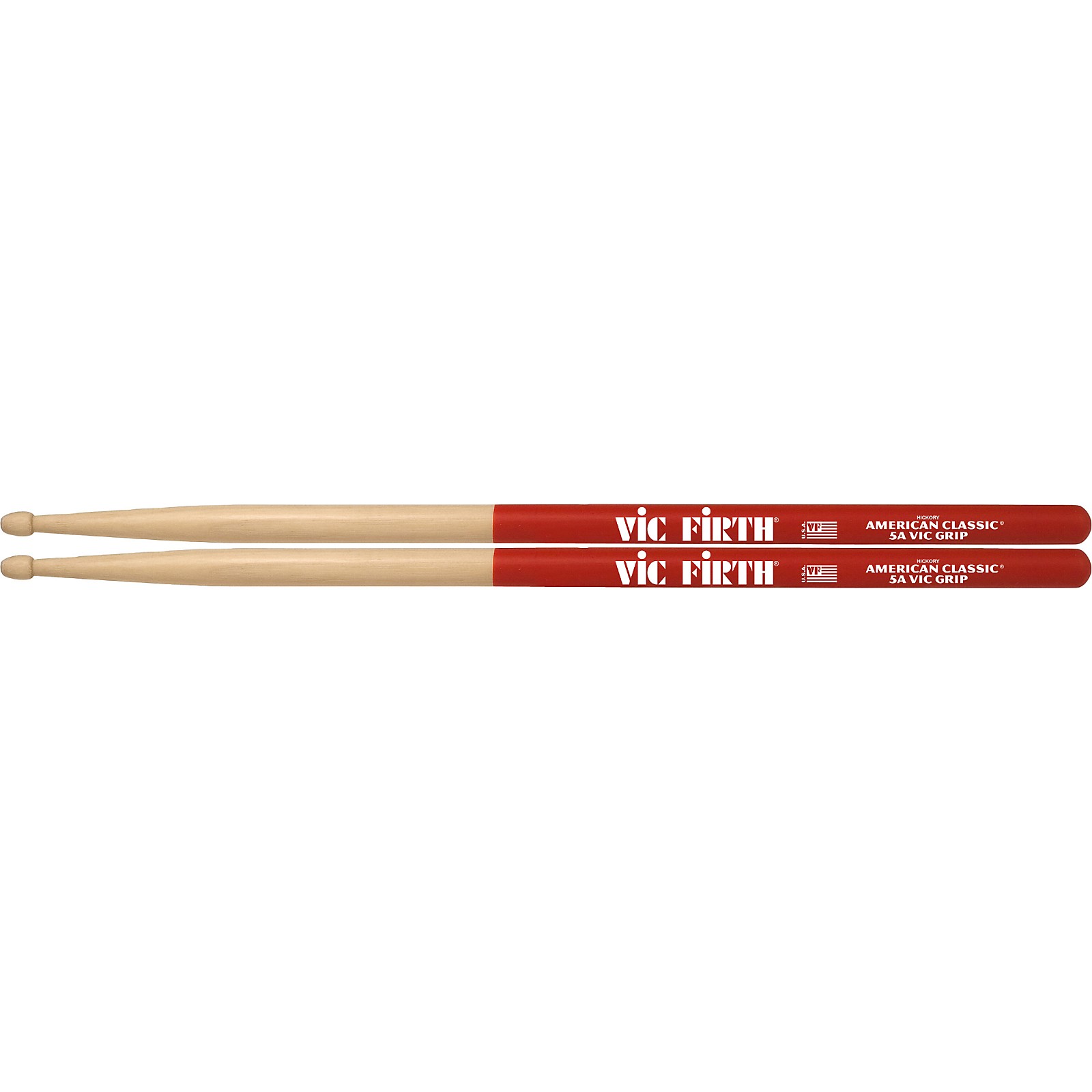 Vic Firth American Classic Vic Grip Hickory Drum Sticks 5A Wood
