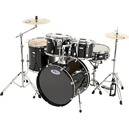 Sound Percussion Labs Pro 5-Piece Shell Pack with Chrome Hardware Black
