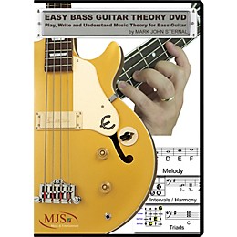 MJS Music Publications Easy Bass Guitar Theory (DVD) Play, Write and Understand Music Theory For Bass