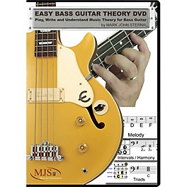 MJS Music Publications Easy Bass Guitar Theory (DVD) Play, Write and Understand Music Theory For Bass