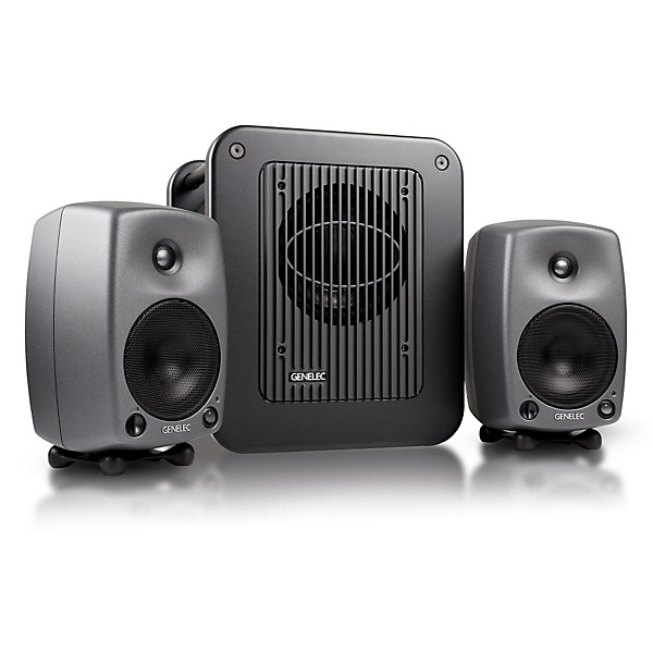 Genelec 8030 LSE Triple Play with 8030B 5" Powered Studio Monitors (Pair) and a 7050B 8" Powered Studio Subwoofer
