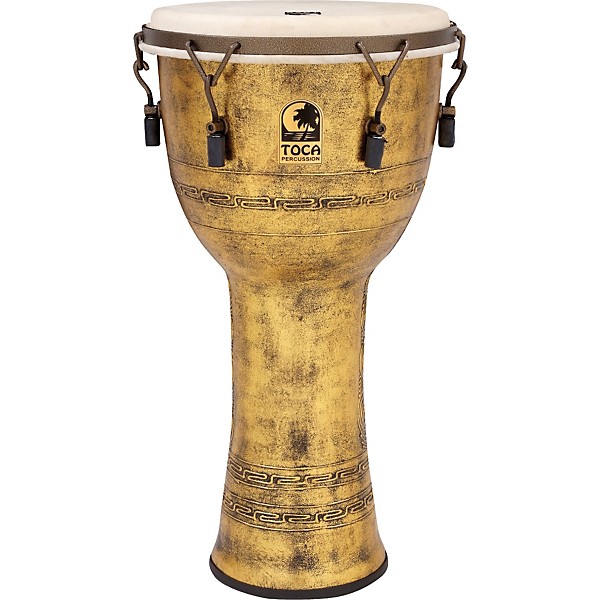Toca Freestyle Antique-Finish Djembe 12 in. Gold